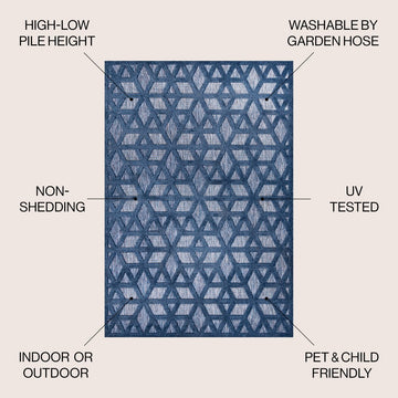 Talaia Neutral Geometric Indoor/outdoor Area Rug
